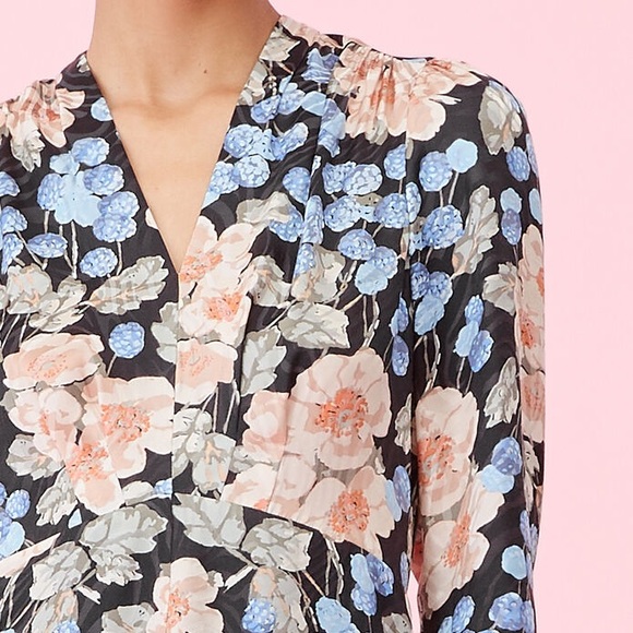 BLUSH ROSE SWIRL JACQUARD DRESS - Picture 2 of 5